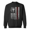 Mens Proud Gymnastics Dad American Flag Cool Usa Patriotic  Sweatshirt