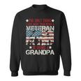 Mens Retired Military Veteran Grandfather Proud Grandpa Men Women Sweatshirt Graphic Print Unisex