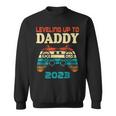 Mens Retro Vintage Leveling Up To Daddy 2023 Promoted To Dad Sweatshirt