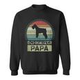 Mens Schnauzer Papa Fathers Day Dad Grandfather Mini Schnauzie Sweatshirt