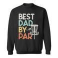 Mens Vintage Funny Best Dad By Par - Disk Golf Dad Sweatshirt