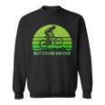 Mens Vintage Retro Best Cycling Dad Ever Funny Mountain Biking Sweatshirt