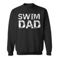 Mens Vintage Swimming Gift For Men From Kid Swimmers Swim Dad Sweatshirt