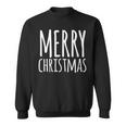 Merry Christmas Weihnachts Spruch Dekoration Damen Herren V2 Sweatshirt