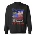 Military Support Freedom Isnt Free Thank A Veteran Design Men Women Sweatshirt Graphic Print Unisex
