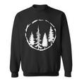 Minimalist Tree Design Forest Outdoors And Nature Graphic Sweatshirt