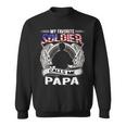 My Favorite Soldier Calls Me Papa - Proud Army Grandpa Gift Sweatshirt