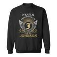 Never Underestimate The Power Of A Johnson Sweatshirt