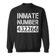 Orange Prisoner Costume Jail Break Outfit Lazy Halloween Sweatshirt
