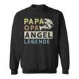 Papa Opa Angel Legende Sweatshirt, Perfekt für Vatertagsangler