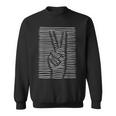 Peace Sign Finger Gesture I Hippie Peace Sign Sweatshirt