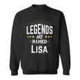 Personalisiertes Legends Are Named Lisa Sweatshirt mit Sternenmotiv