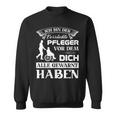 Pflegekraft Kasack Altenpfleger Ich Bin Der Verrückte Pflege Sweatshirt