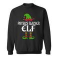 Physics Teacher Elf Funny Matching Family Christmas Pajamas Men Women Sweatshirt Graphic Print Unisex