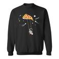 Pizza Swing Astronaut Love Eating Pizza Space Science Outfit Sweatshirt