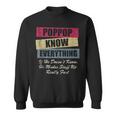 Poppop Knows Everything If He Doesnt Know Fathers Day Sweatshirt