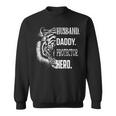 Proud Lion Cat Dad Best Father Husband Daddy Protector Hero Gift For Mens Sweatshirt