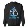 Proud Navy Grandpa Gift Lover Veterans Day Sweatshirt