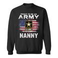 Proud To Be An Army Nanny With American Flag Gift Veteran Sweatshirt