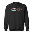 Quilter Sewing Heartbeat For Quilting Lover Mm Sweatshirt