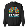 Rainbow Puzzle Autism Support Be Kind Autism Awareness Sweatshirt