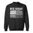 Red Friday Remember Everyone Deployed Veteran Gift Men Women Sweatshirt Graphic Print Unisex