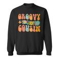 Retro Groovy Birthday Family Matching Cute Groovy Cousin Sweatshirt Retro Groovy Birthday Family Matching Cute Groovy Cousin Sweatshirt