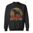 Retro Rottweiler Dad Gift Rott Dog Owner Pet Rottie Father Sweatshirt