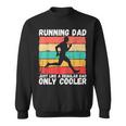 Retro Running Dad Funny Runner Marathon Athlete Humor Outfit Sweatshirt