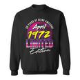 Retro Vintage April 1972 Sweatshirt, Geburtstagsparty für Männer & Frauen