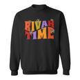 Rivah Time Retro Hippie Style With Blue Crab Sweatshirt