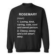 Rosemary Definition Personalized Custom Name Loving Kind Sweatshirt