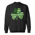 Shamrock Irish American Flag Ireland Flag St Patricks Day V4 Sweatshirt