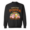 Soon To Be Poppa Est 2023 Fathers Day New Dad Vintage Sweatshirt