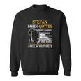 Stefan - Sohn Gottes Personalisiertes Sweatshirt, Motivationsspruch