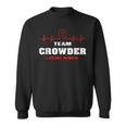 Team Crowder Lifetime Member Surname Last Name Sweatshirt