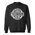 Techniker Legende Witziger Vintage Spruch Sweatshirt