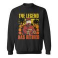 The Legend Has Retired Palm Trees Fireman Proud Firefighter Sweatshirt