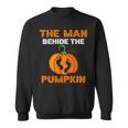 The Man Behind The Pumpkin Halloween Single Dad Sweatshirt