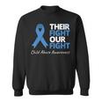 Their Fight Our Fight Child Abuse Awareness Blue Ribbon Sweatshirt