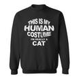 This Is My Human Costume Christmas Cat Pajama Men Women Sweatshirt Graphic Print Unisex