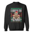 Ugly Sweater Cats Christmas Music Ornaments Kitten Lovers Men Women Sweatshirt Graphic Print Unisex