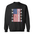 Union Proud American Flag Operating Engineer Men Women Sweatshirt Graphic Print Unisex