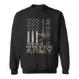 Us Army | Military Green Camo Flag Retro Design Gift Men Women Sweatshirt Graphic Print Unisex