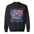 US Coast Guard Proud Son With American Flag Gift Sweatshirt