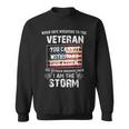 US Veteran I Am The Storm American Flag Sweatshirt