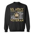 Usa Flag | Army Veteran | Us Army Combat Engineer Veteran Sweatshirt