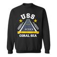 Uss Coral Sea Aircraft Carrier Military Veteran Sweatshirt