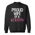 Veteran Wife Soldier Military Wives America Usa Juy Fourth Men Women Sweatshirt Graphic Print Unisex