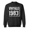 Vintage 1983 40 Years Of Being Awesome 40Th Birthday Sweatshirt